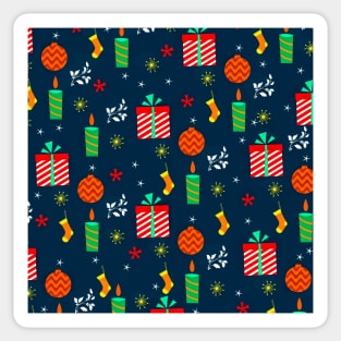 Christmas Candle and Gifts Sticker